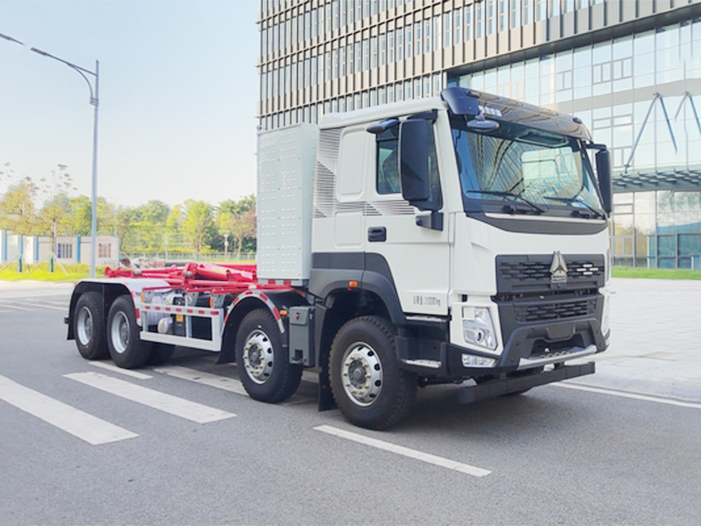 重汽纯电动勾臂垃圾车